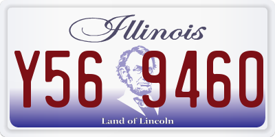 IL license plate Y569460