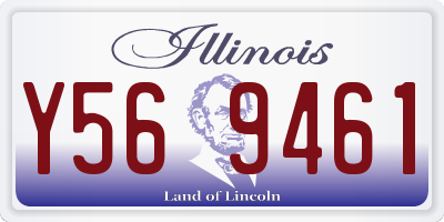 IL license plate Y569461