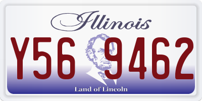 IL license plate Y569462