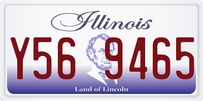IL license plate Y569465
