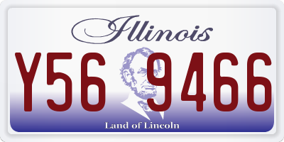 IL license plate Y569466