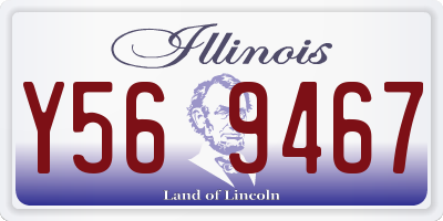IL license plate Y569467