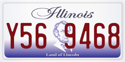 IL license plate Y569468
