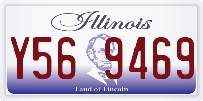 IL license plate Y569469