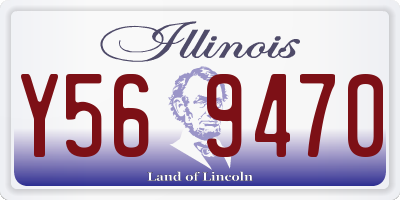 IL license plate Y569470