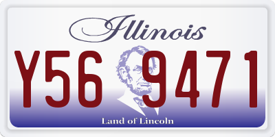 IL license plate Y569471