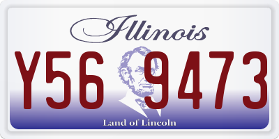 IL license plate Y569473
