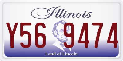 IL license plate Y569474