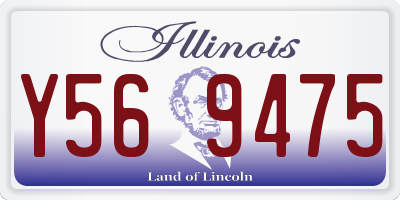 IL license plate Y569475