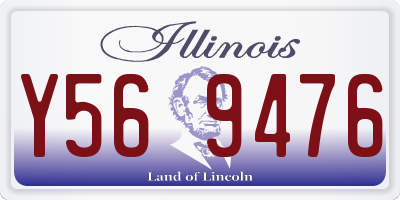 IL license plate Y569476