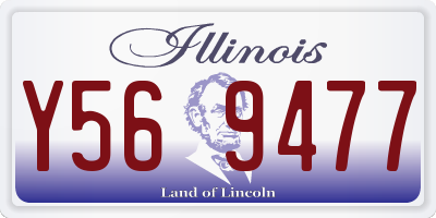 IL license plate Y569477