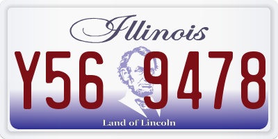IL license plate Y569478
