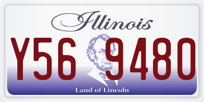IL license plate Y569480