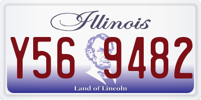 IL license plate Y569482