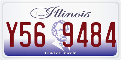 IL license plate Y569484