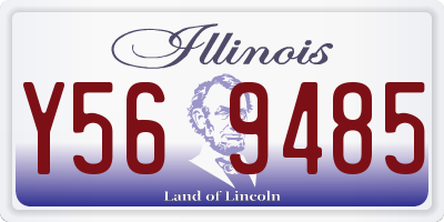 IL license plate Y569485
