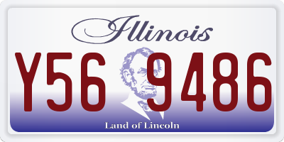 IL license plate Y569486