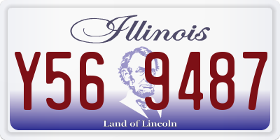 IL license plate Y569487