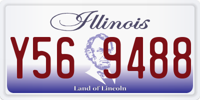 IL license plate Y569488