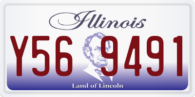 IL license plate Y569491
