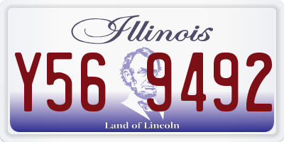 IL license plate Y569492