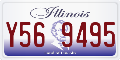 IL license plate Y569495