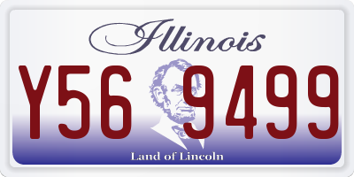 IL license plate Y569499