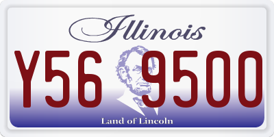 IL license plate Y569500