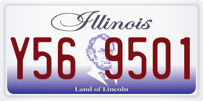 IL license plate Y569501
