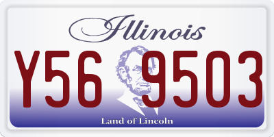 IL license plate Y569503