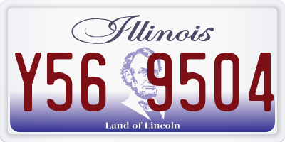 IL license plate Y569504