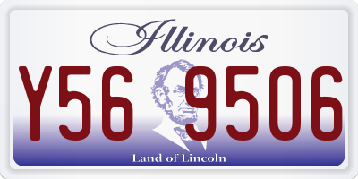 IL license plate Y569506