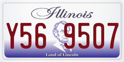 IL license plate Y569507