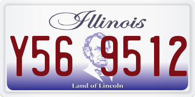 IL license plate Y569512