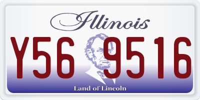 IL license plate Y569516
