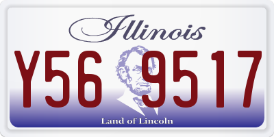IL license plate Y569517