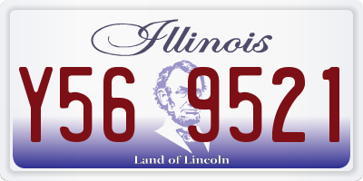 IL license plate Y569521