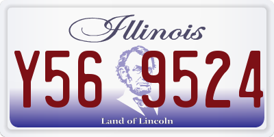 IL license plate Y569524