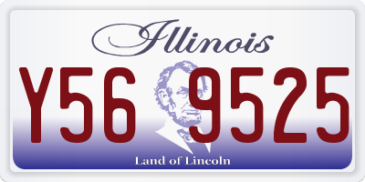 IL license plate Y569525