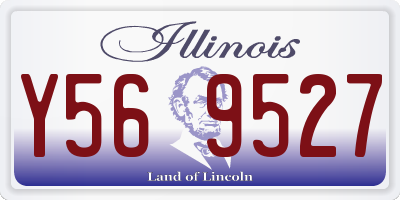 IL license plate Y569527