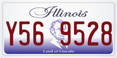 IL license plate Y569528