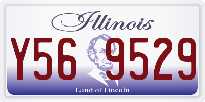 IL license plate Y569529