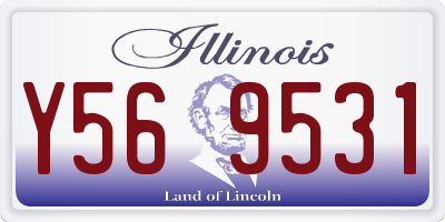 IL license plate Y569531