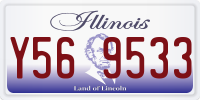 IL license plate Y569533