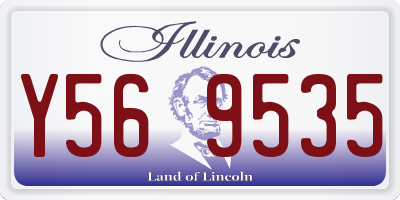 IL license plate Y569535
