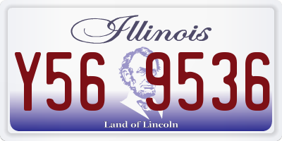 IL license plate Y569536