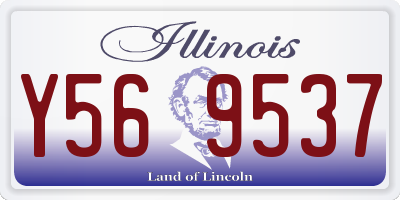 IL license plate Y569537
