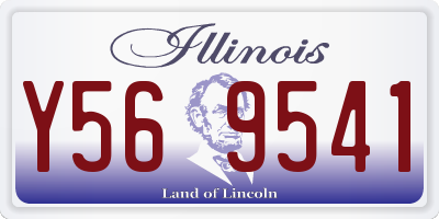 IL license plate Y569541