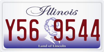 IL license plate Y569544
