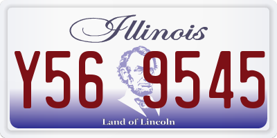 IL license plate Y569545